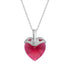 Серебряный кулон "Купидон (Scarlet)" с кристаллами Swarovski™